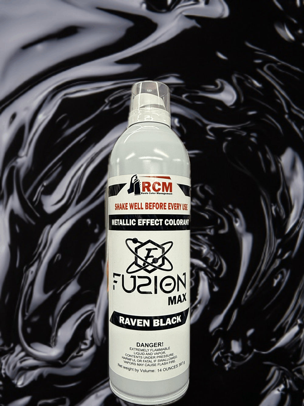 14oz Raven Black RCM Fuzion Spray